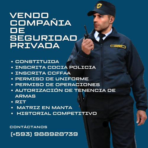 Vendo Compañía De Seguridad Privada