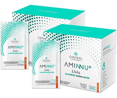 Kit C/2 Caixas Aminnu 10g Com 30 Sachês - Central Nutrition