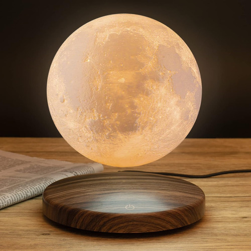 Lámpara De Luna Levitante, Luz Nocturna De 18 Colores Impres