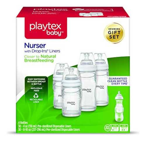 Botella De Bebé Playtex Baby Nurser Con Dropins Liners Desec