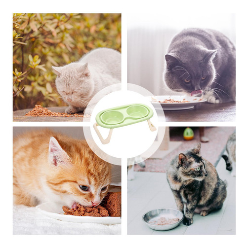 Cuenco De Agua Y Comida Para Gatos Cuenco Doble Para Gatos P