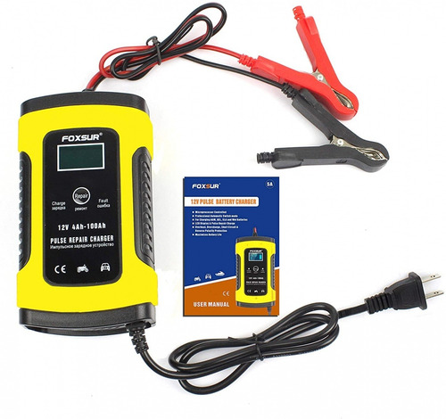 Cargador Bateria Inteligente Tester 12v Carro Moto + Regalos