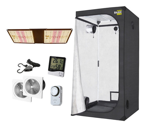 Kit Carpa Garden 100 Quantum 300 Ventilacion Accesorios