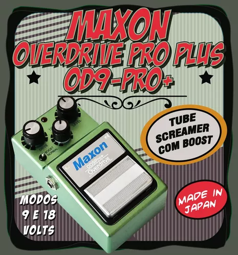 Pedal Maxon Od9 Pro+ Overdrive Pro Plus - Made In Japan