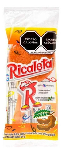 Paleta Ricaleta Tamarindo 100 Pzas