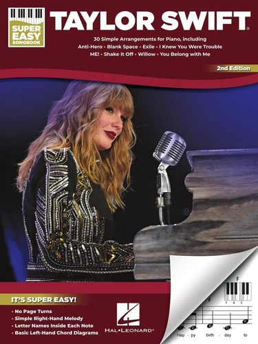 Libro: Taylor Swift - Super Easy Songbook - 2nd Edition: 30 