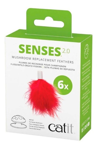 Repuesto X6 Plumas Seta Senses 2.0 Hongo Interactivo Gatos