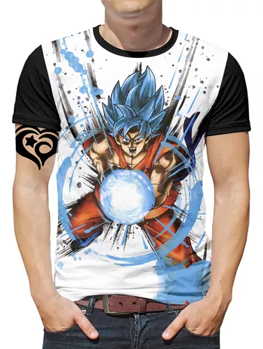 Blusa de Frio Moletom Full Goku Criança Desenho Anime com Capuz