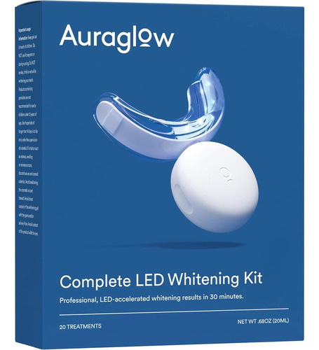 Auraglow Kit Blanqueador De Dientes Luz De Led