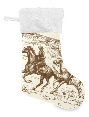 Xigua Western Desert - Calcetines De Navidad De Vaquero Per.