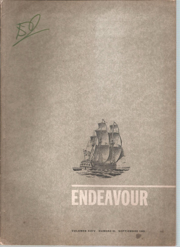 Revista Endeavour Nº 93 1965 Progres Ciencia Servicio Humani