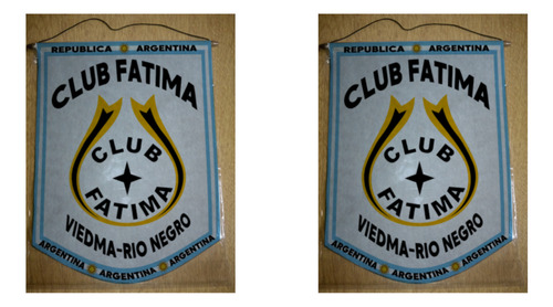 Banderin Grande 40cm Club Fatima Viedma Rio Negro