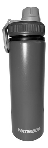 Botella Waterdog Tongo 750ml Pared Simple Aluminio Gris