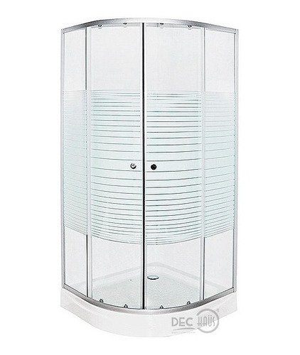 Shower Door Cuervo Receptáculo Vidrio Templa 80x80/ Dec-haus