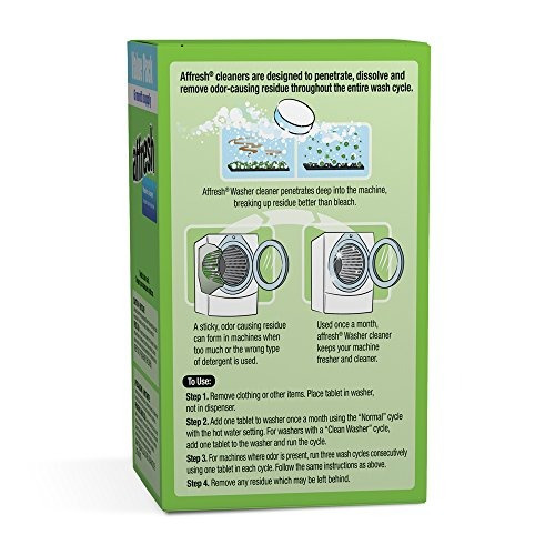 Lavadora Affresh Limpiadora, Máquina-6 Tabletas, 8,4 Oz