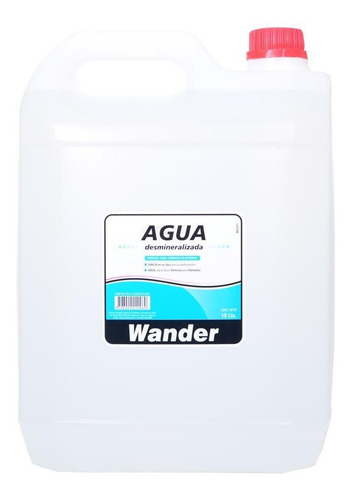 Agua Desmineralizada Wander X 10 Lts