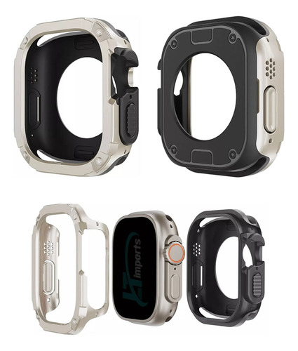 Capa Bumper Antishock Ltimports Para Apple Watch Ultra2 49mm