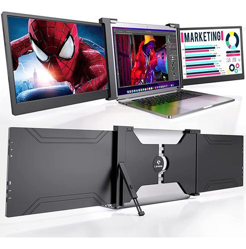~? Monitor Portátil Triple, Limink S19 Laptop Monitor Extend