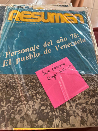 Libro Revista Resumen   270 Caso Carmona Grupo Gato Ptj 1979