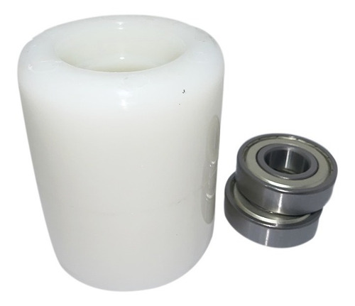 Imagem 3 de 3 de Rodas De Carga De Nylon 80 X 95 C/rolamento