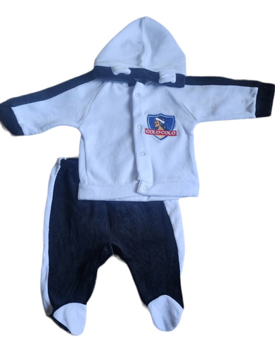 Conjunto Bebé Plush 0a3 Meses Colo-colo