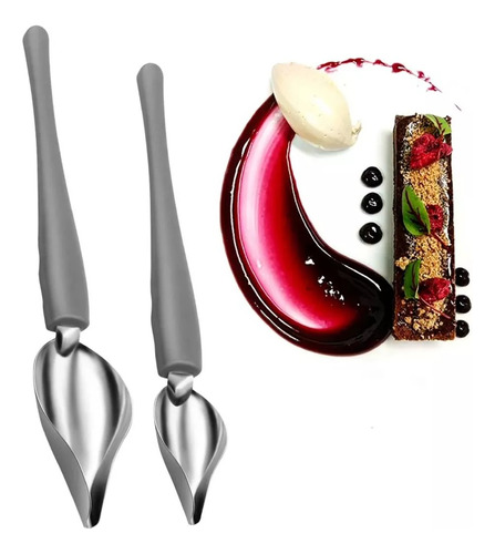 2pz Cuchara Precisión Montaje Decoración Emplatado Chef