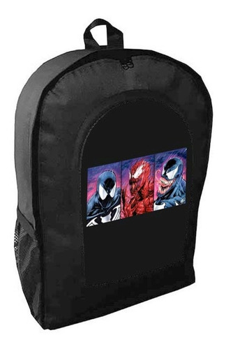 Mochila Negra Venom Bichos Mod A22