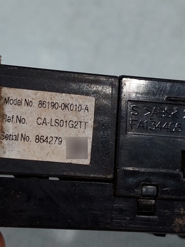 Entrada Adaptador Usb Toyota Hilux 861900k010 (Usado)