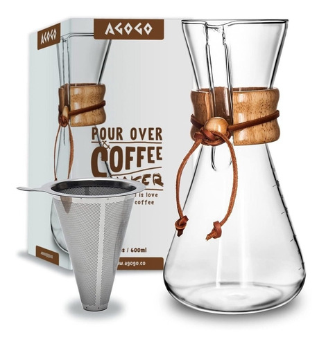 Cafetera Pour-over  - Juego De  Clásica Con Filtro, 6 T Ctp