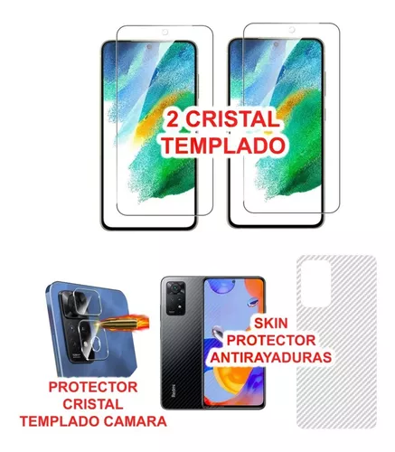 2 Cristal Templado Redmi Note 11 Pro / 5g + Skin + Camara