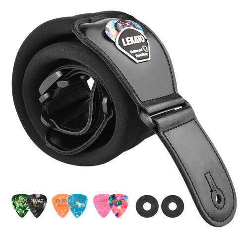 Correa Para Bajo Lekato Electric & Bass Ajustable De 96 A 12