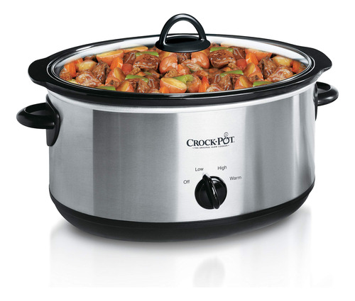 Crock-pot Olla Coccion Lenta Manual Ovalada 7 Cuarto Acero