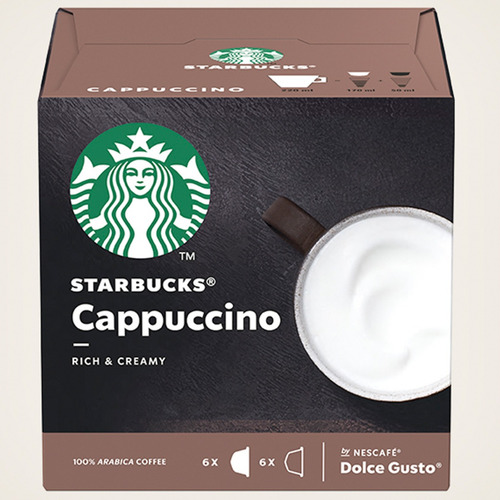 Imagen 4 de 9 de Capsulas Cafe Starbucks Cappuccino Dolce Gusto Nescafe