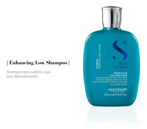 Shampoo Alfaparf Semi Di Lino Curls Low 250ml