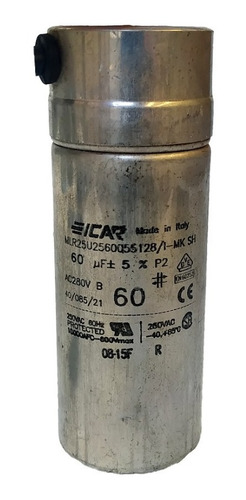 Capacitor De Partida 60uf Ac280v Marca Icar Italiano 