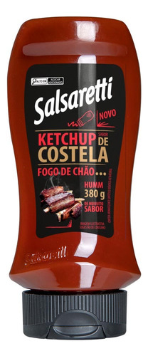 Ketchup Costela Top Down 380g Salsaretti