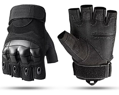 Guantes De Entrenamiento Táctico Militar Policia Medio Dedo