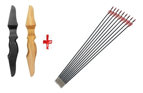 Arco Recurvo 20-40 Lbs Mas Set De Seis Flechas