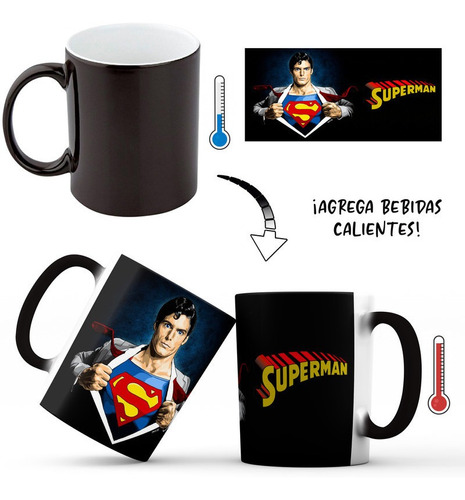 Mug Taza Mágico Superman Superheroe Dc Comic