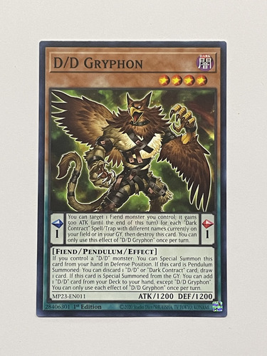 Yugioh Comun D/d Gryphon