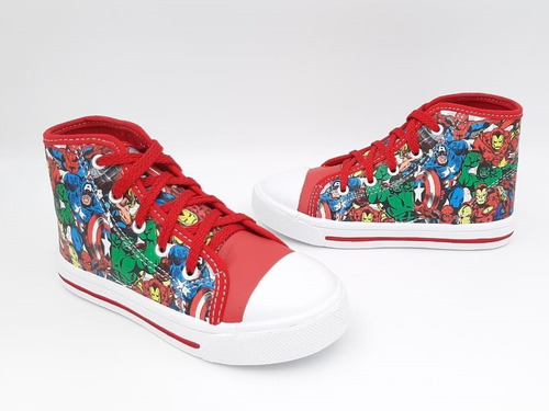 Tenis Niño Avenger Spider Man Bubble Gummers Boom Rojo
