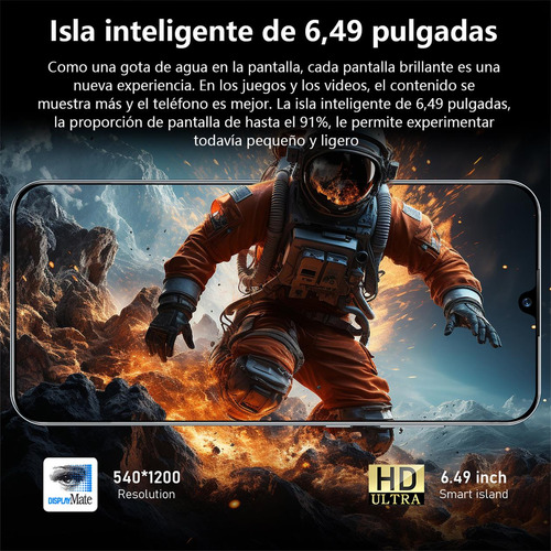 Teléfonos Inteligentes Android Baratos Pova 5 Pro 6.49 Pulgadas Ram2gb Y Rom16gb