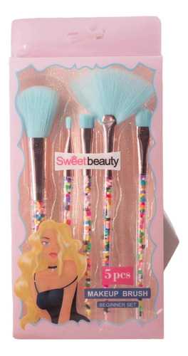 Set De Brochas X 5 Barbie - Unidad a $3580