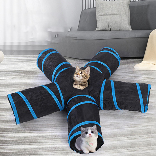 Bunny Tunnel - Juguete Interactivo Portátil Para Gatos, F