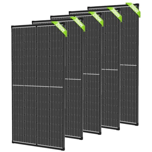 Paquete De 5 Paneles Solares 1000w Para Rv, Marino, Granja