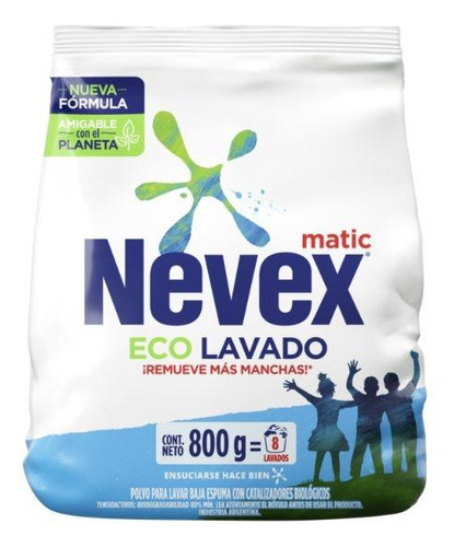 Jabón En Polvo Nevex clásico Para Ropa 800g