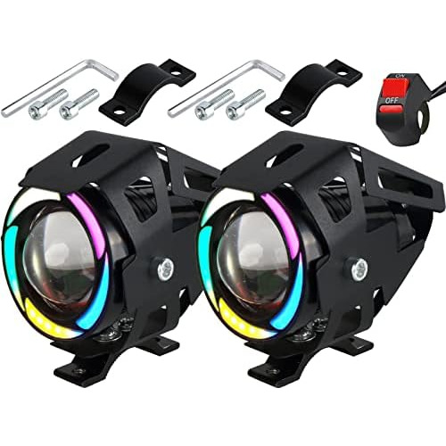 Faros De Motocicleta U7 Impermeables, Luces Led Cree Ha...