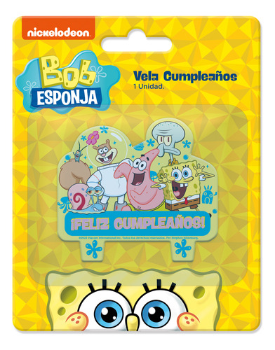 Velas Cumpleaños Bob Esponja