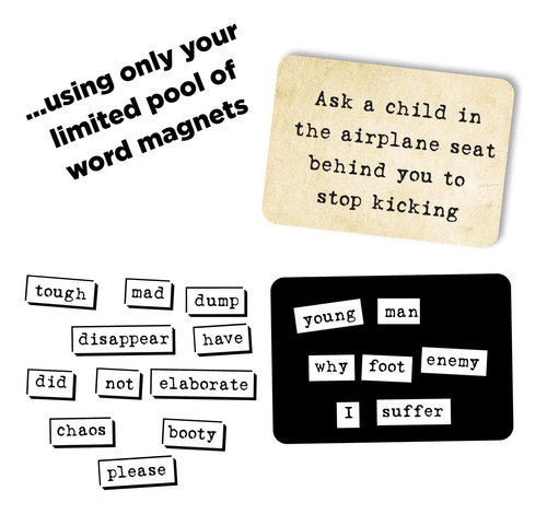 Ransom Notes - Juego De Palabras Ridículas Con Imanes Y