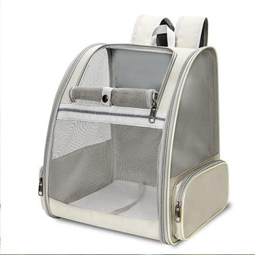 Mochila Transportadora Para Perros Y Gatos, Mochila Beige